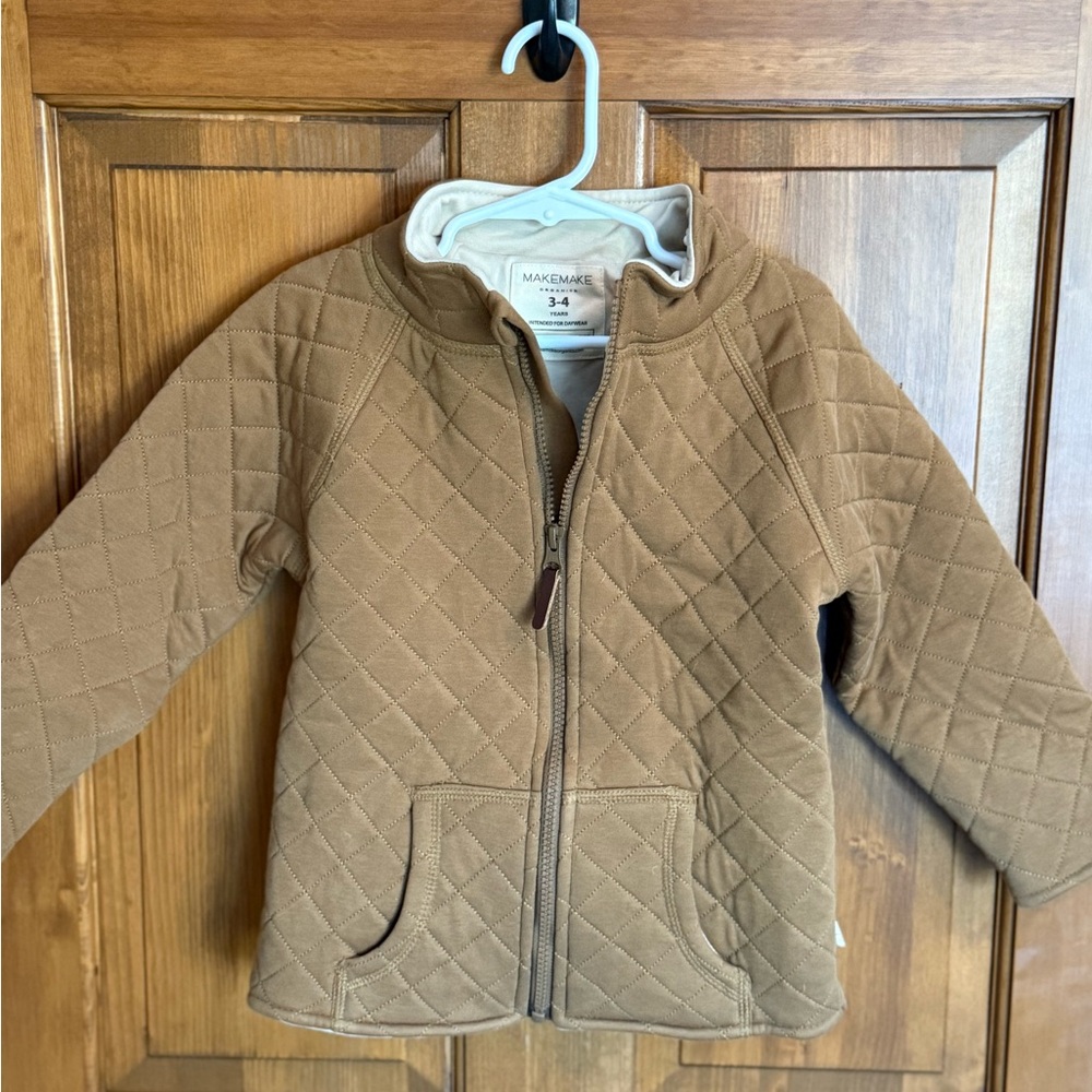 Make Make Organics jacket 100% wool fill cotton shell